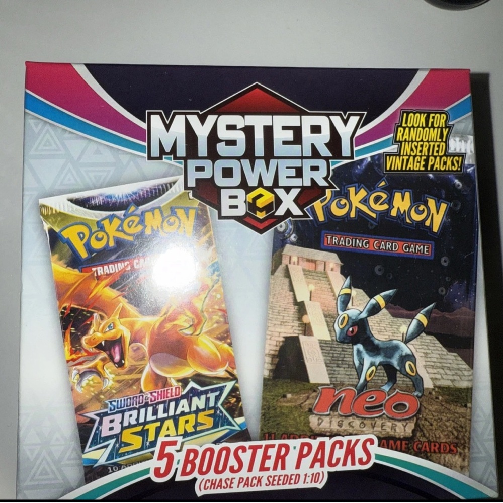 Pokemon Mystery Power Box with Colorful Booster Packs